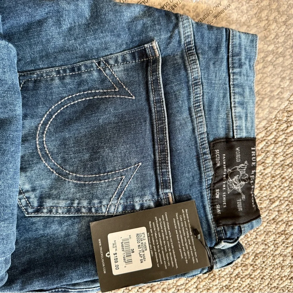 TRUE RELIGION Rocco Relaxed Skinny Jeans Medium Wash Men”s Size 38
